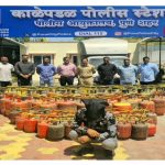 घरगुती गॅसचा काळाबाजार उघडकीस, काळेपडळ पोलिसांची धडक कारवाई : १०३ गॅस सिलेंडरसह एक जण ताब्यात, लाखोंचा मुद्देमाल जप्त.